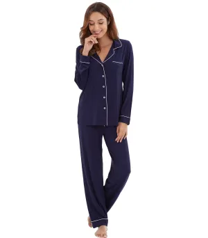 WiWi Pajamas Set Long Sleeve Nightwear Loungewear