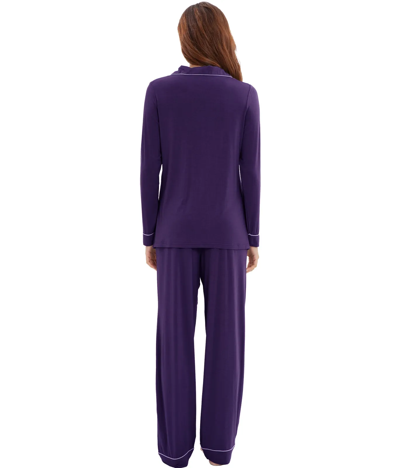 WiWi Pajamas Set Long Sleeve Nightwear Loungewear
