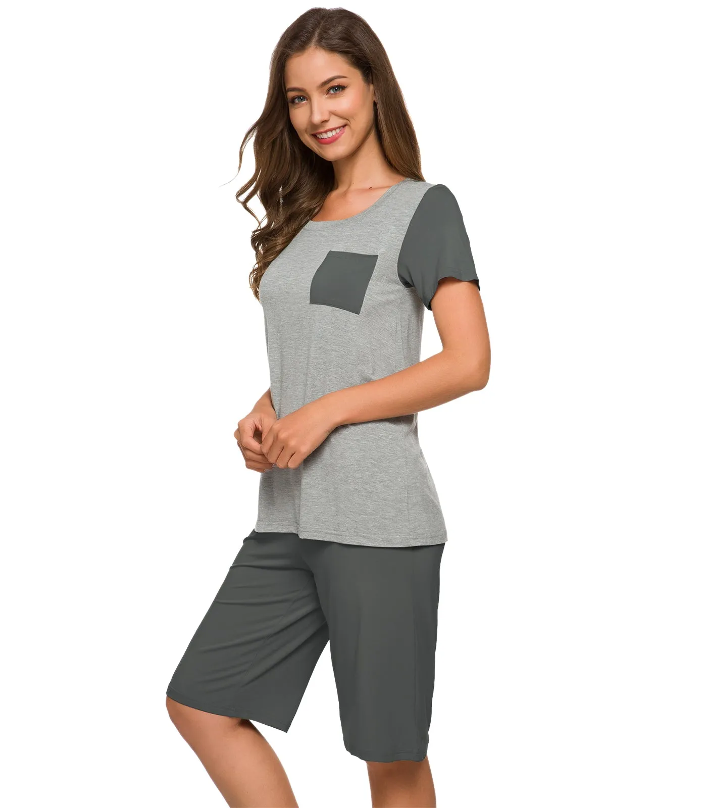 WiWi Womens Pajamas Set Plus Size Pjs Loungewear