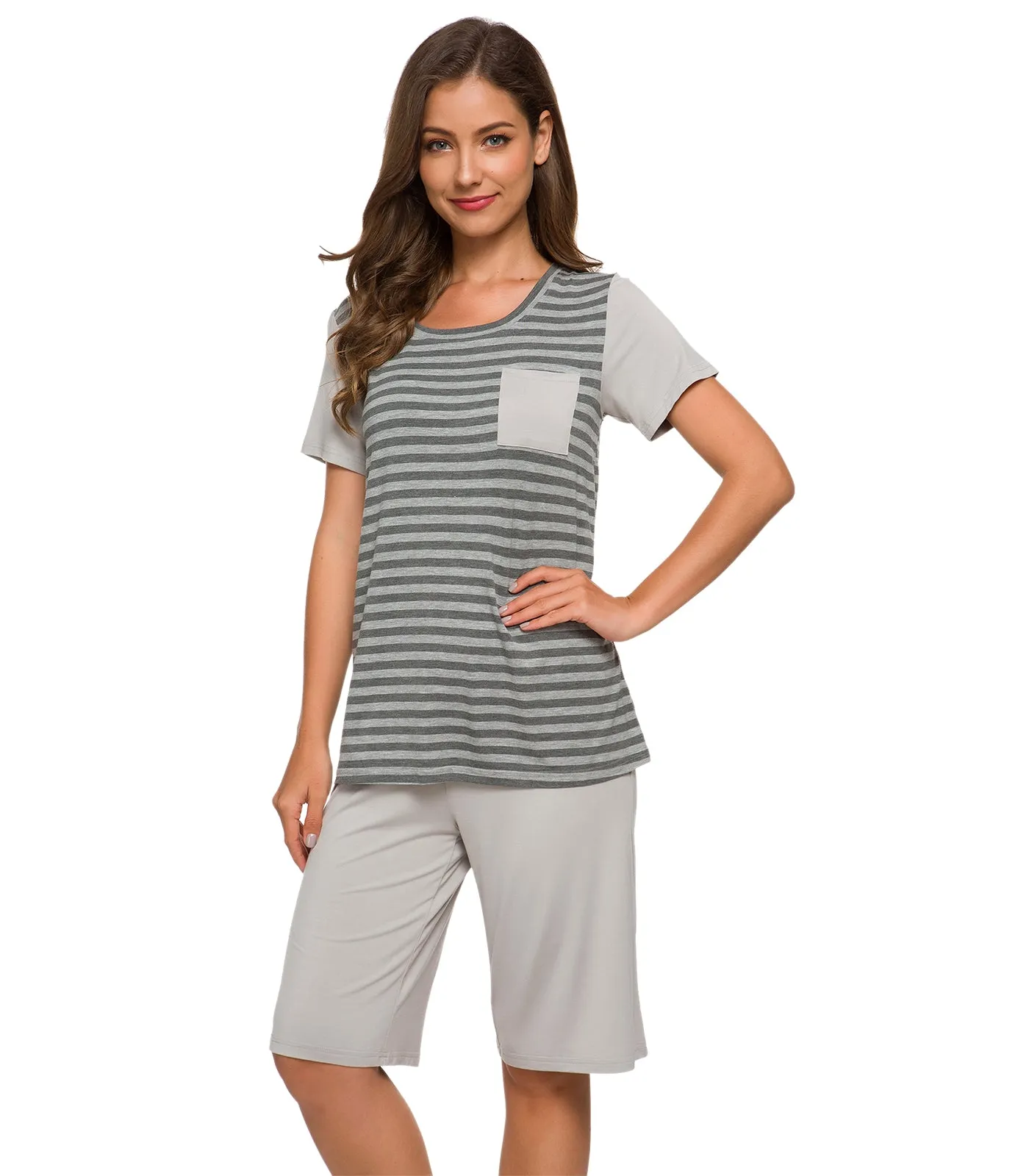 WiWi Womens Pajamas Set Plus Size Pjs Loungewear