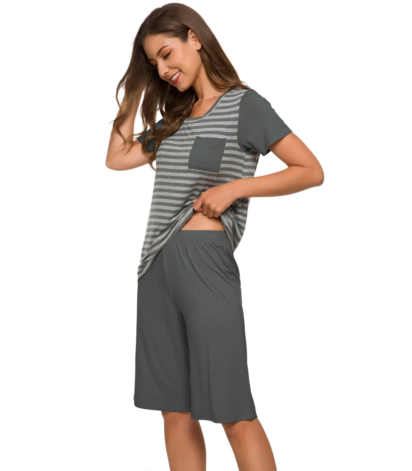 WiWi Womens Pajamas Set Plus Size Pjs Loungewear