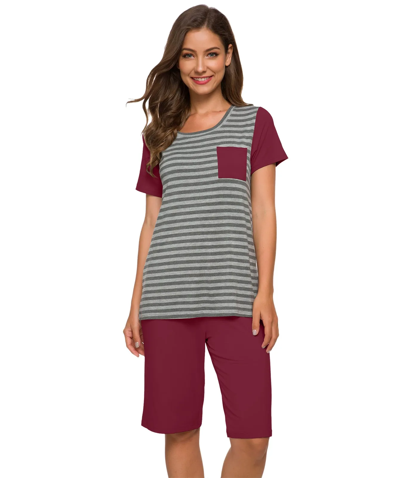 WiWi Womens Pajamas Set Plus Size Pjs Loungewear