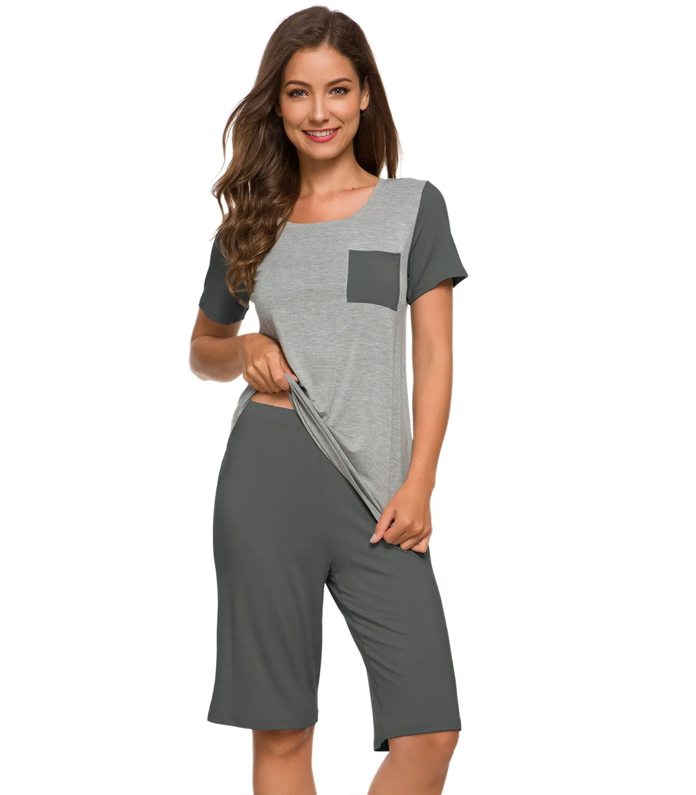 WiWi Womens Pajamas Set Plus Size Pjs Loungewear