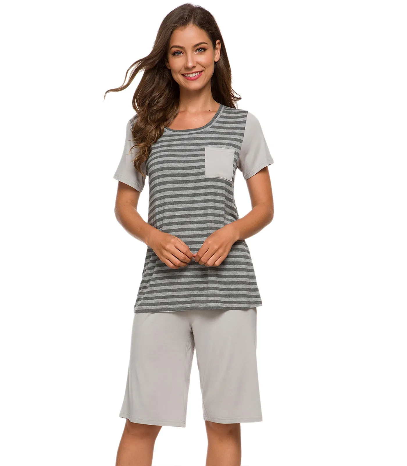 WiWi Womens Pajamas Set Plus Size Pjs Loungewear