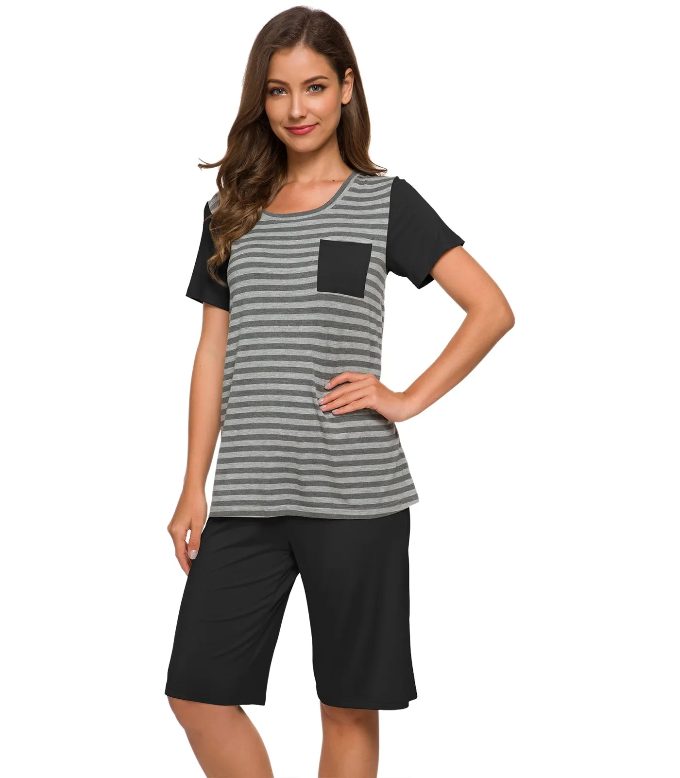 WiWi Womens Pajamas Set Plus Size Pjs Loungewear