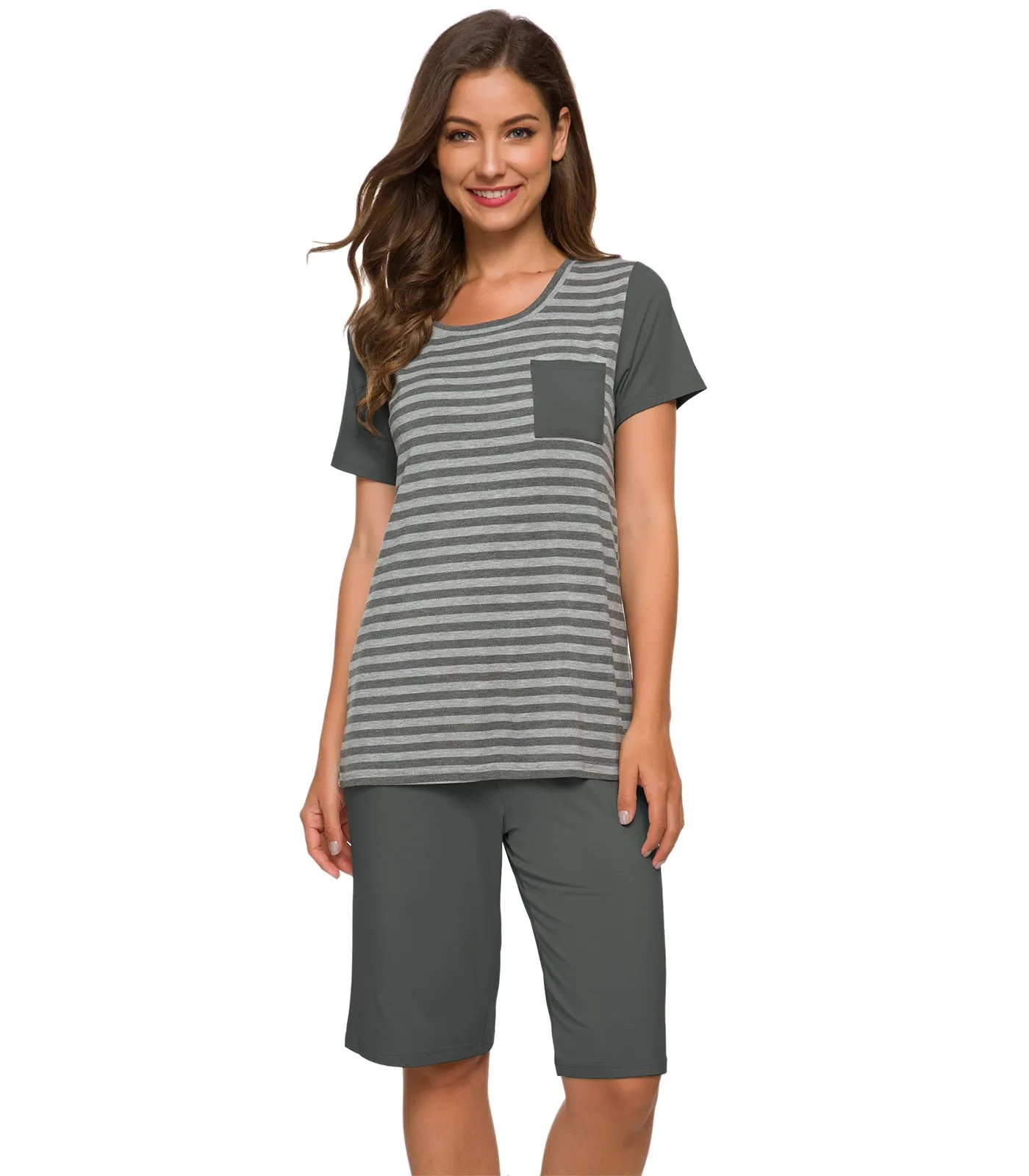 WiWi Womens Pajamas Set Plus Size Pjs Loungewear