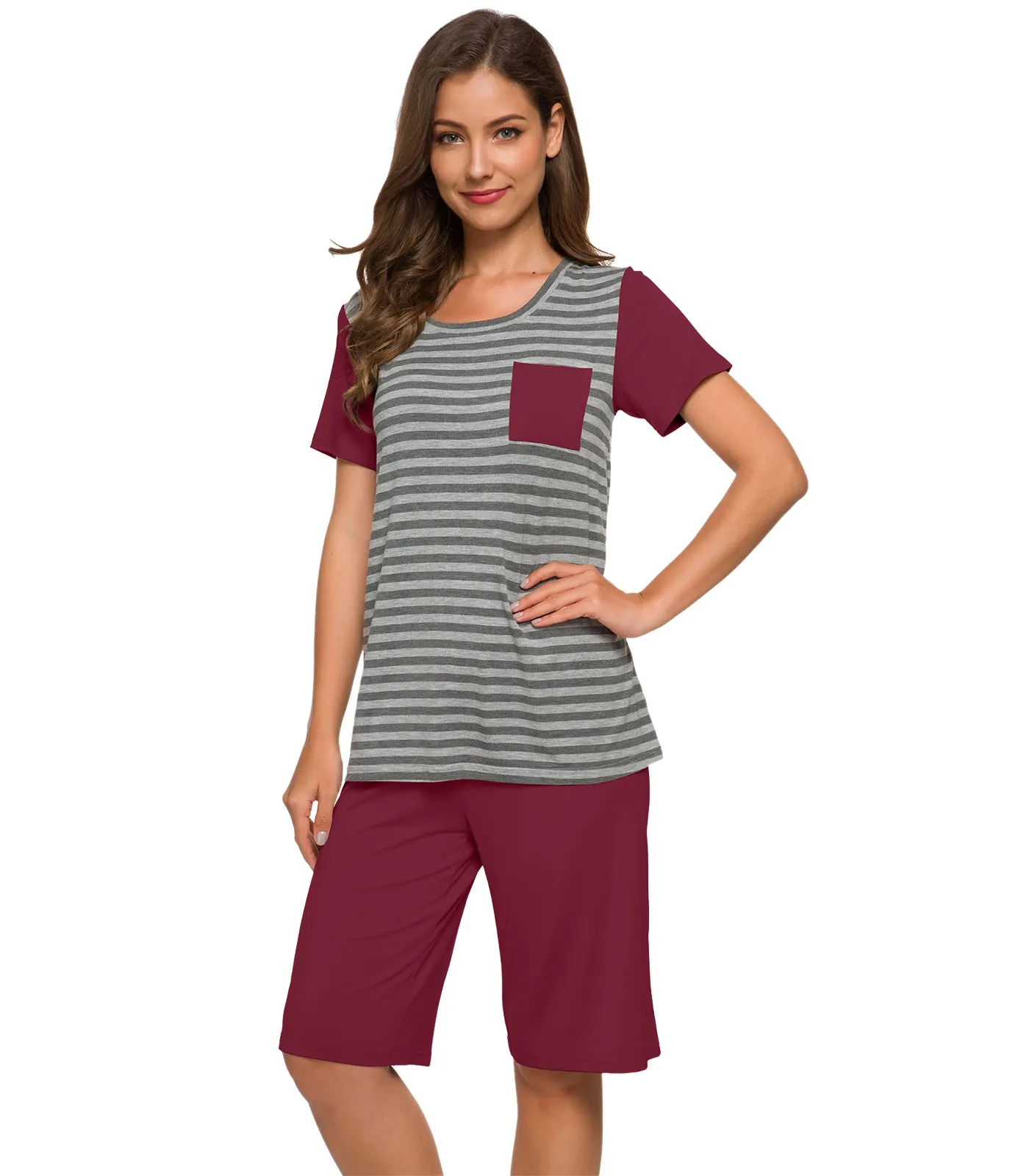 WiWi Womens Pajamas Set Plus Size Pjs Loungewear