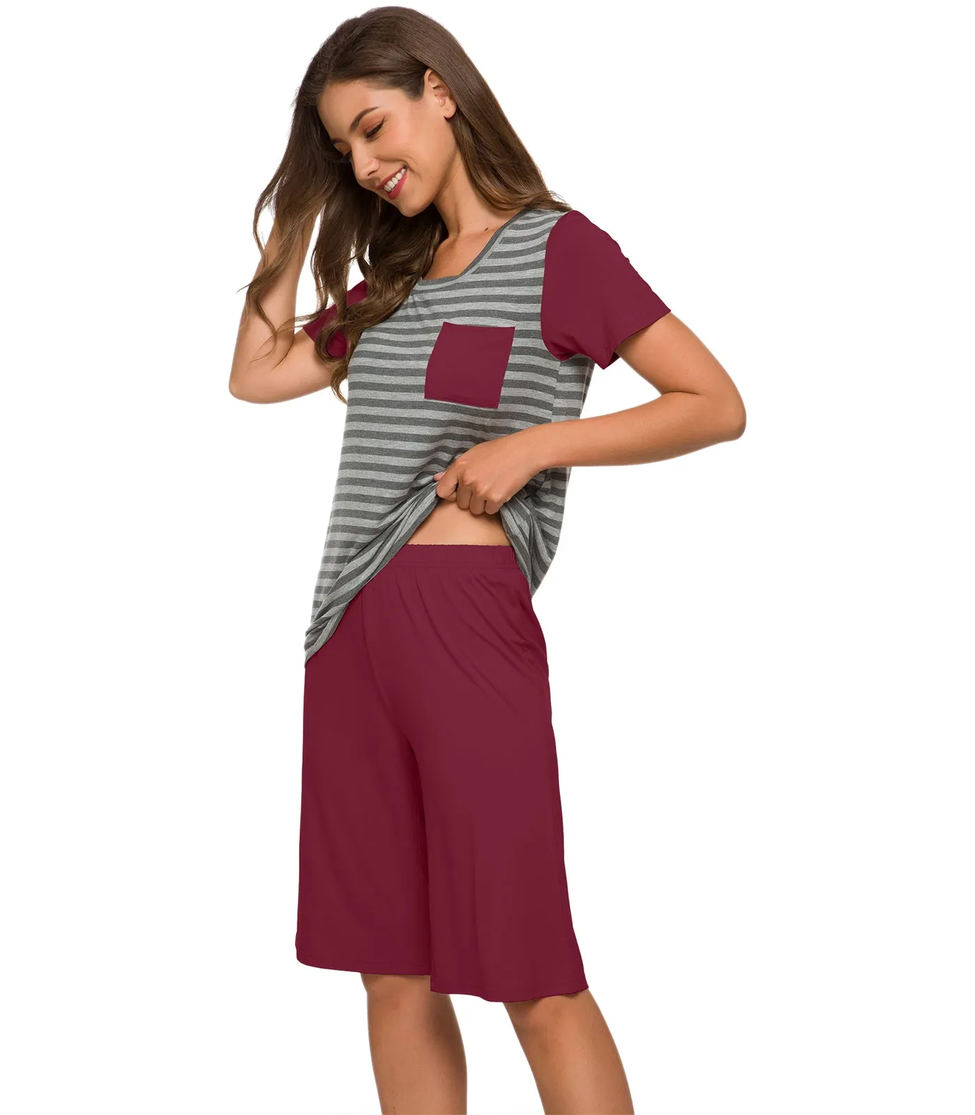 WiWi Womens Pajamas Set Plus Size Pjs Loungewear