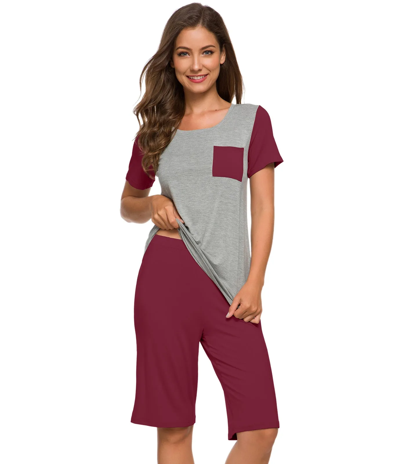 WiWi Womens Pajamas Set Plus Size Pjs Loungewear