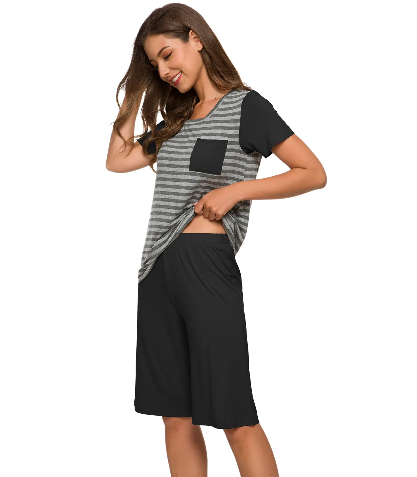 WiWi Womens Pajamas Set Plus Size Pjs Loungewear