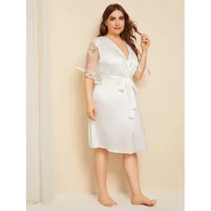 Women Clothes Sexy Cardigan Pajamas Loose Long Sleeve