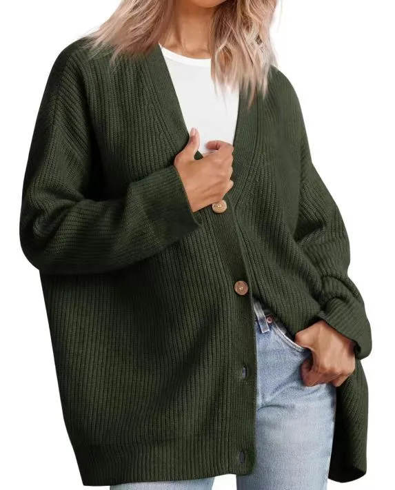 Women's Cardigan with Button Closure
