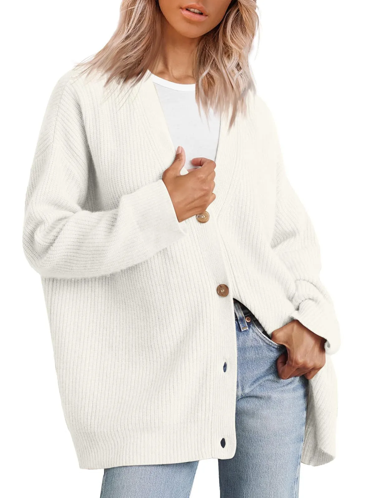 Women's Cardigan with Button Closure
