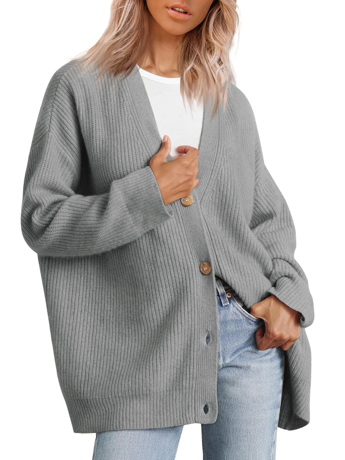 Women's Cardigan with Button Closure