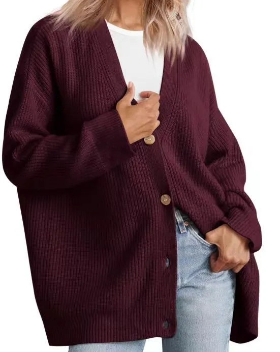 Women's Cardigan with Button Closure