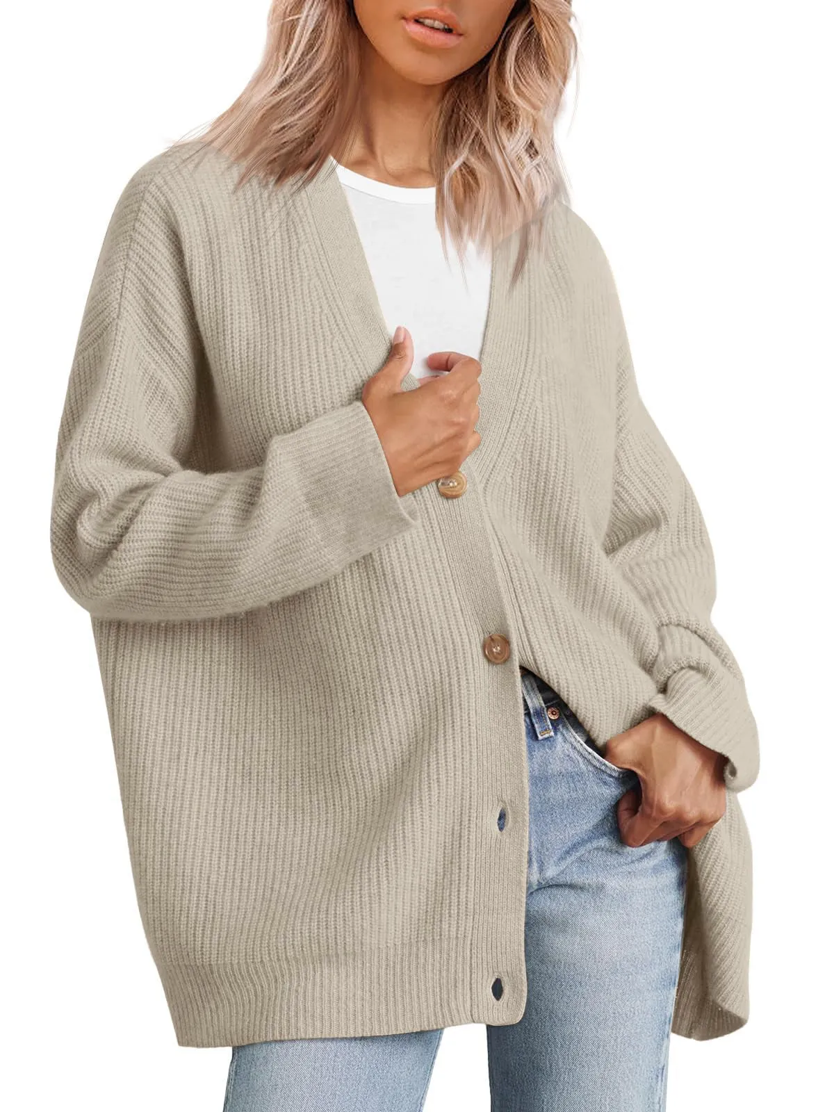 Women's Cardigan with Button Closure