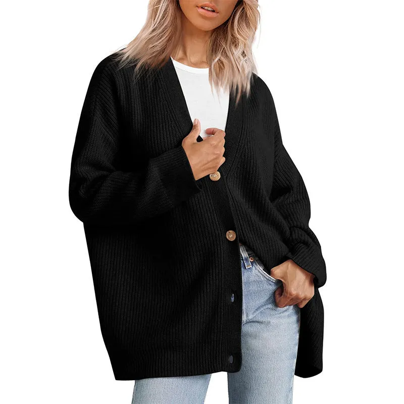 Women's Cardigan with Button Closure