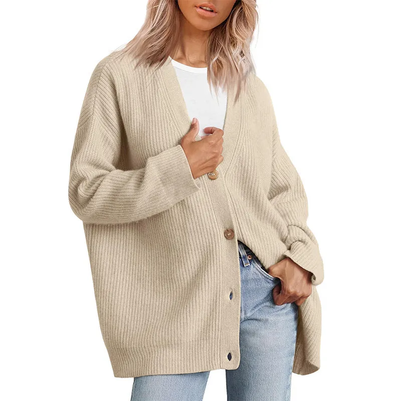 Women's Cardigan with Button Closure