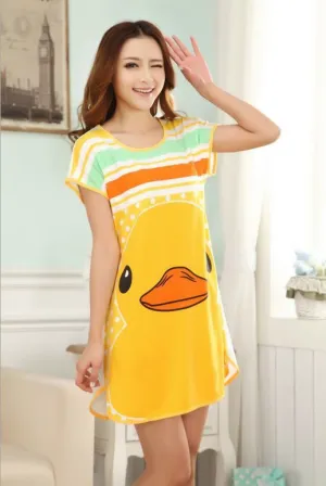 Women's fashion wearing loose sweet womens pajamas Animal printing Indoor Clothing Home Suit Sleepwear summer Pajamas