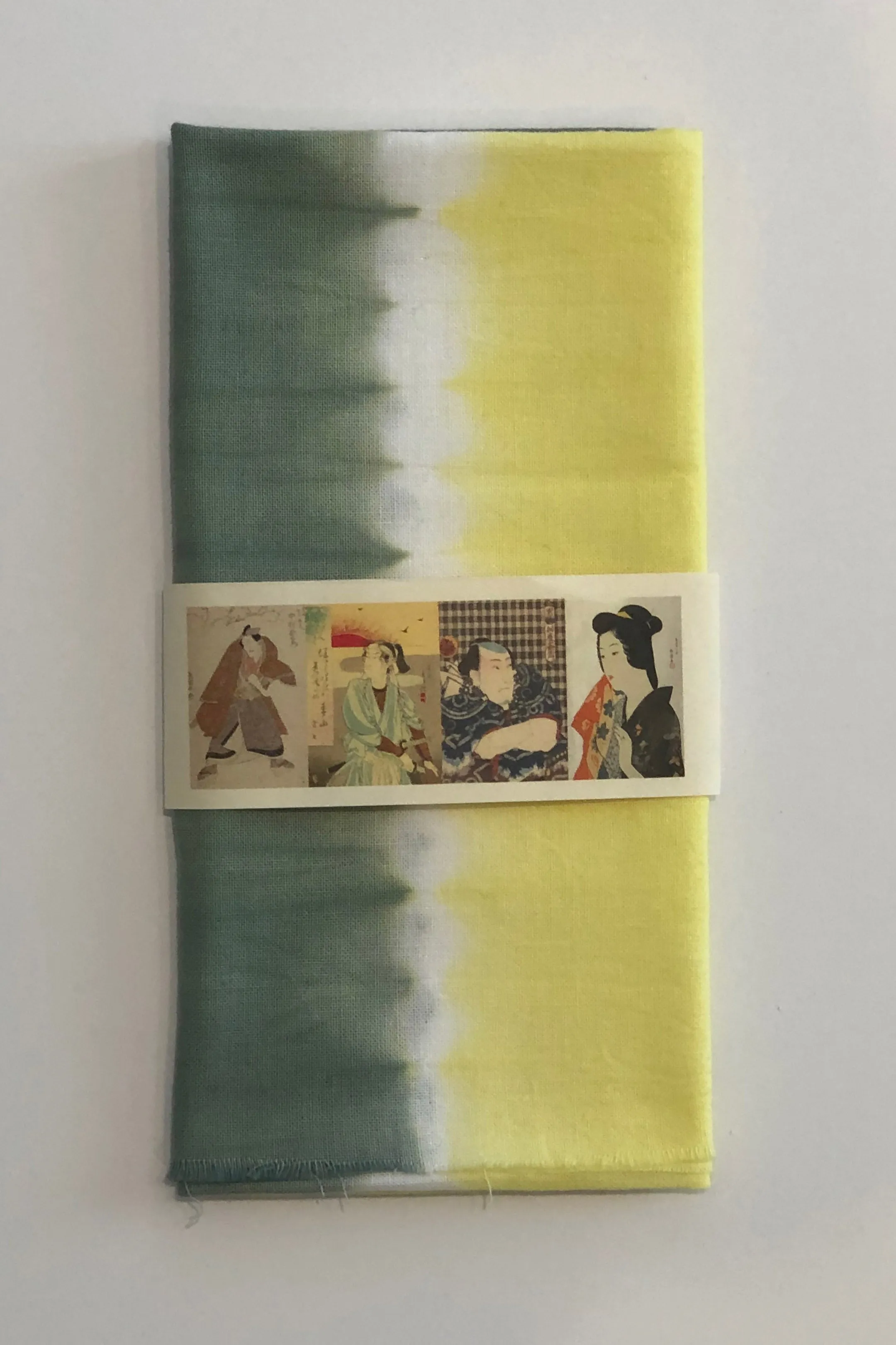 Yellow Somewake Shibori Tenugui