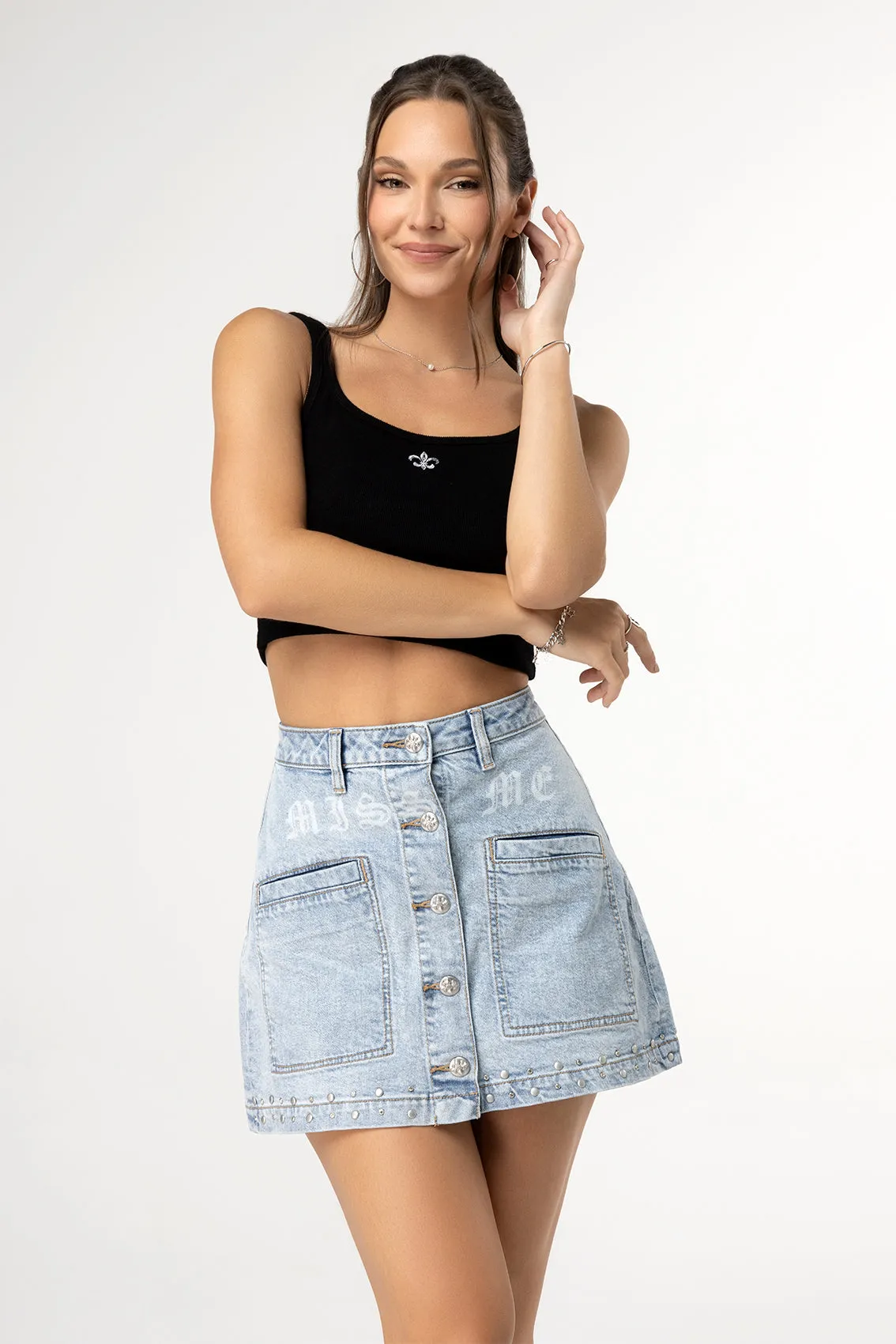 Yes Babe Denim Skirt