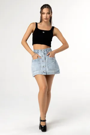 Yes Babe Denim Skirt