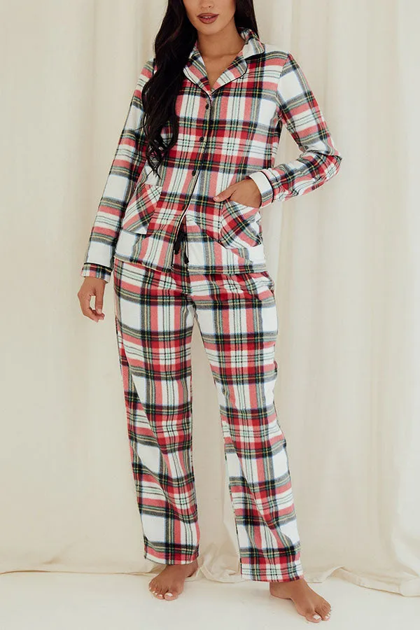 Youmita 6 Pieces Wholesale Comfortable and Stylish Sleepwear Lady Plaid Print Button Pajama Set
