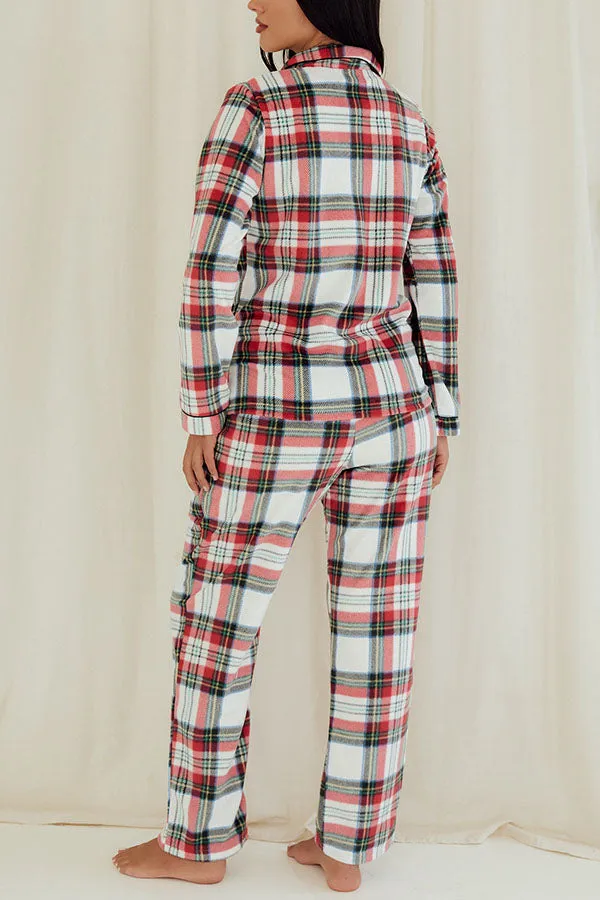 Youmita 6 Pieces Wholesale Comfortable and Stylish Sleepwear Lady Plaid Print Button Pajama Set
