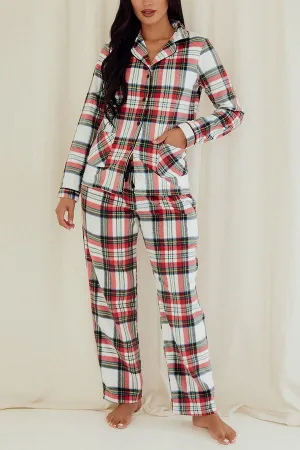 Youmita 6 Pieces Wholesale Comfortable and Stylish Sleepwear Lady Plaid Print Button Pajama Set