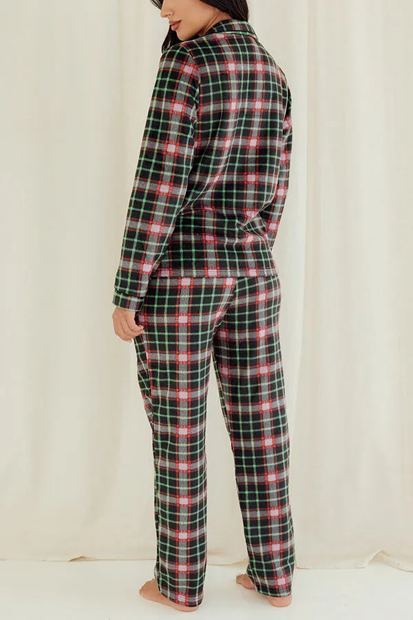 Youmita 6 Pieces Wholesale Comfortable and Stylish Sleepwear Lady Plaid Print Button Pajama Set