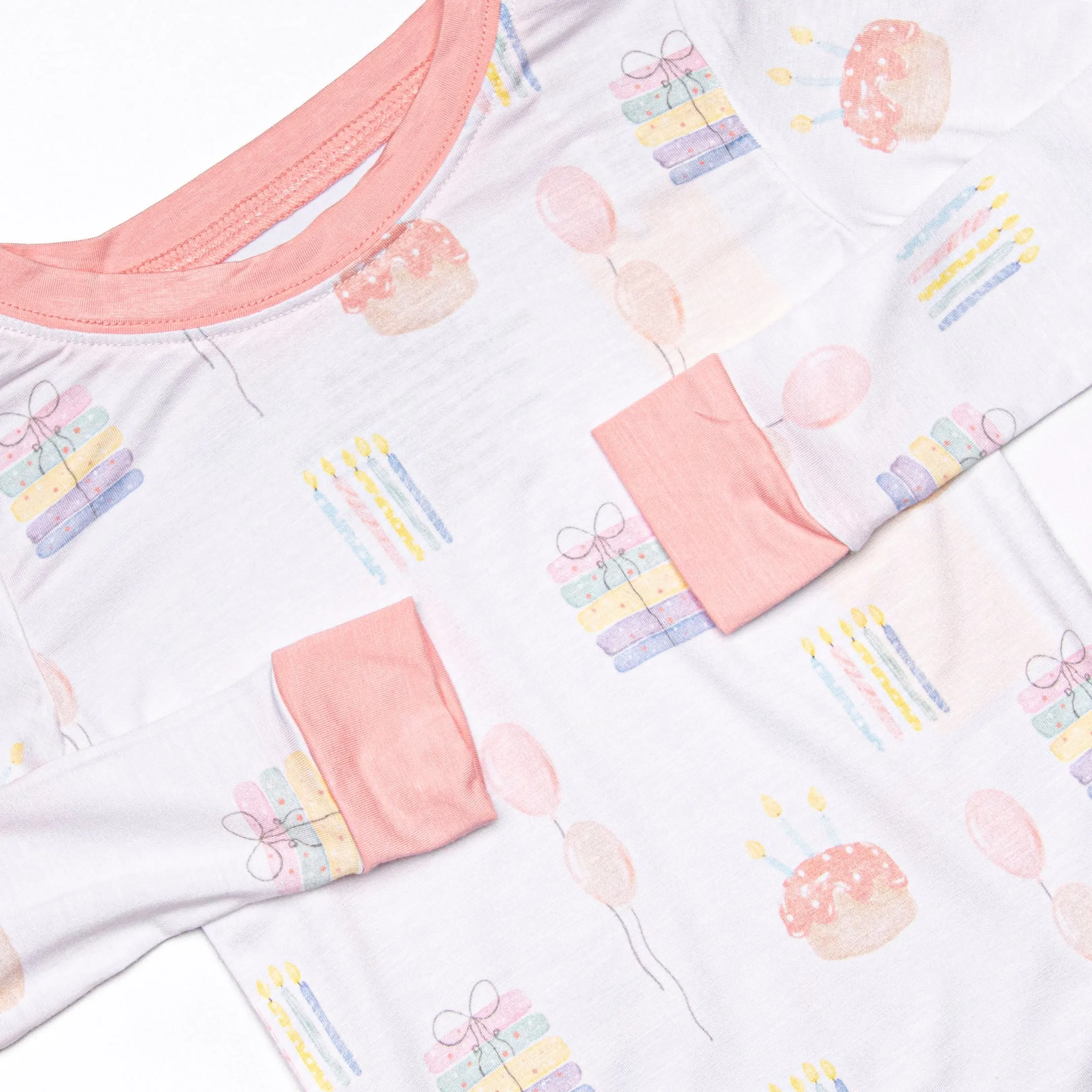 You're Invited Bamboo Pajama Set, Pink
