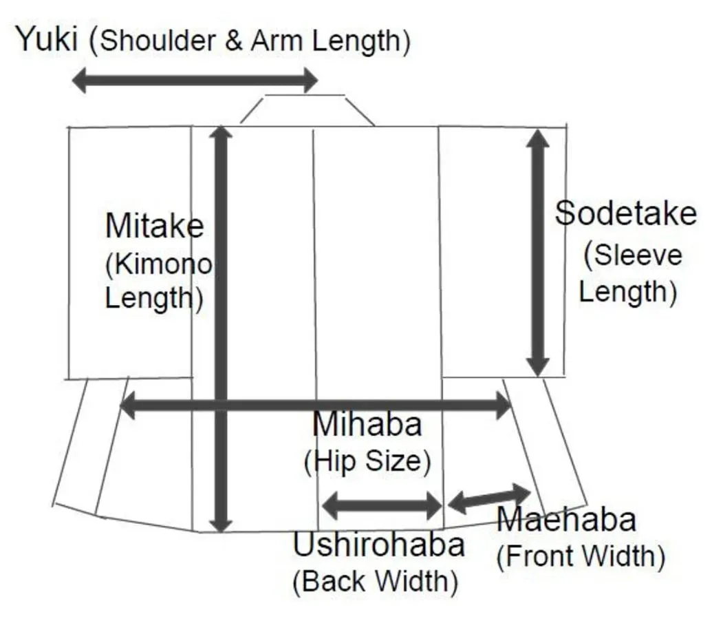 YUKATA and OBI 2 pc set, Size M, Cotton & Linen Yukata and Long Obi Set / Japanese Traditional Women's Yukata and Han-haba Obi