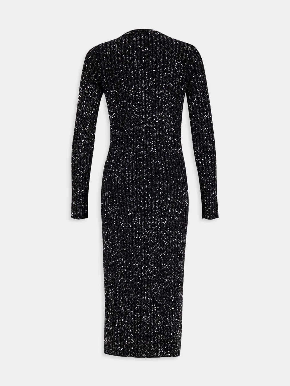 Zig Zag Sequined Long Cardigan